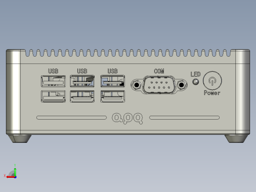 嵌入式BOX系列主机-EIPC300-J19后视缩略图