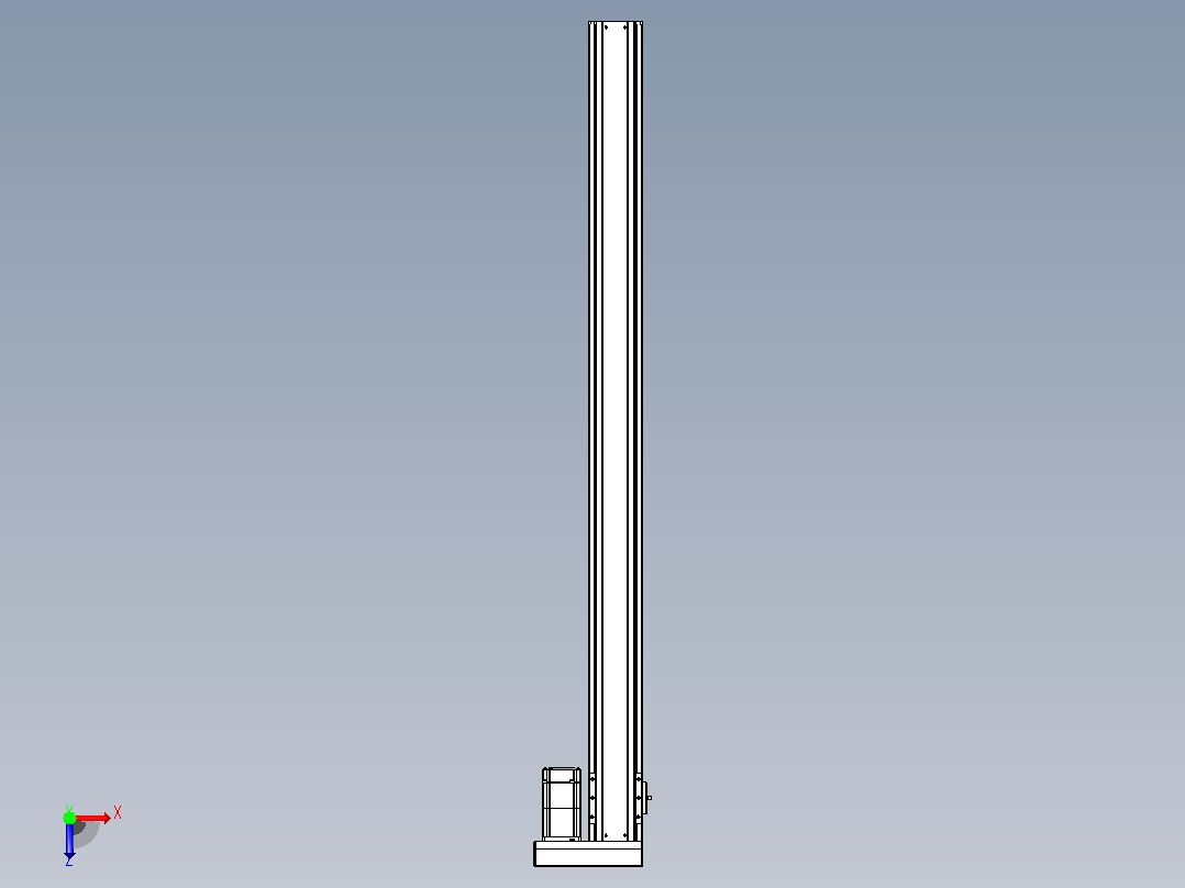 日规模组半封闭丝杆TPA-HNR-85S-1610C-L1150-ML-Y-P20-N3俯视图