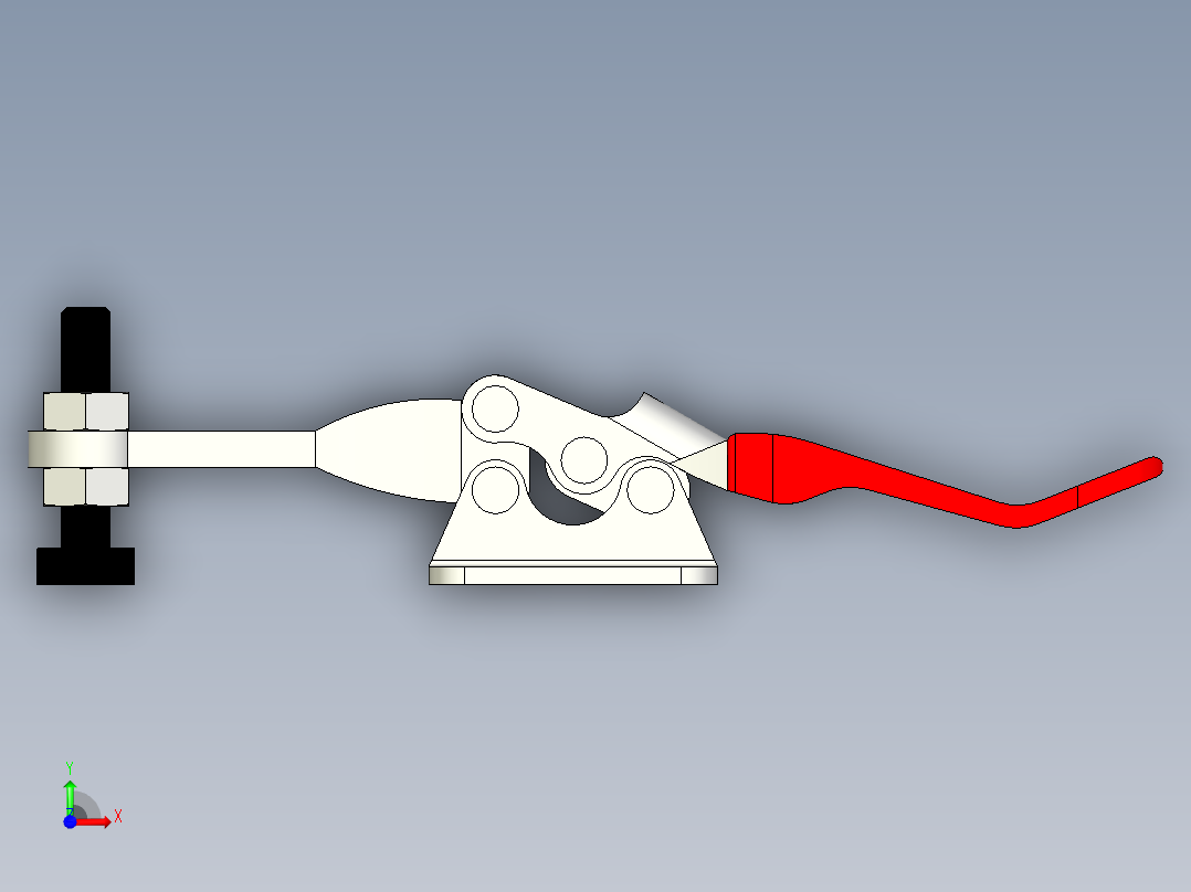 快速夹钳3D图前视图