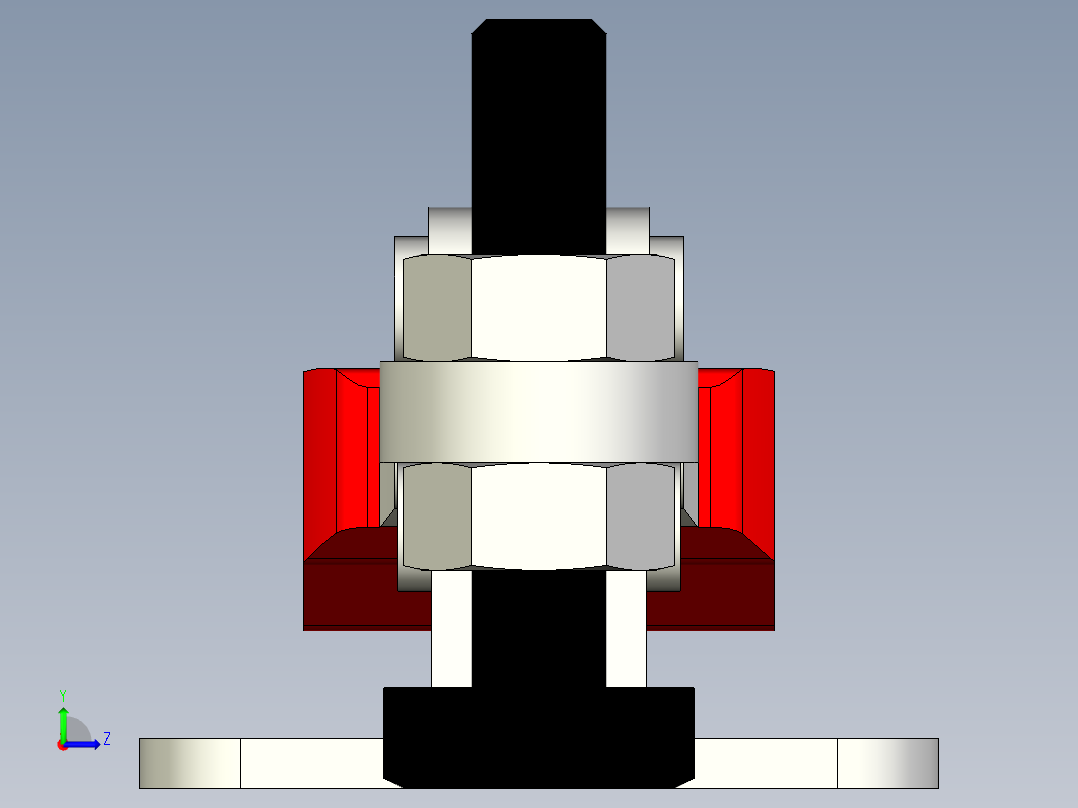 快速夹钳3D图左视图