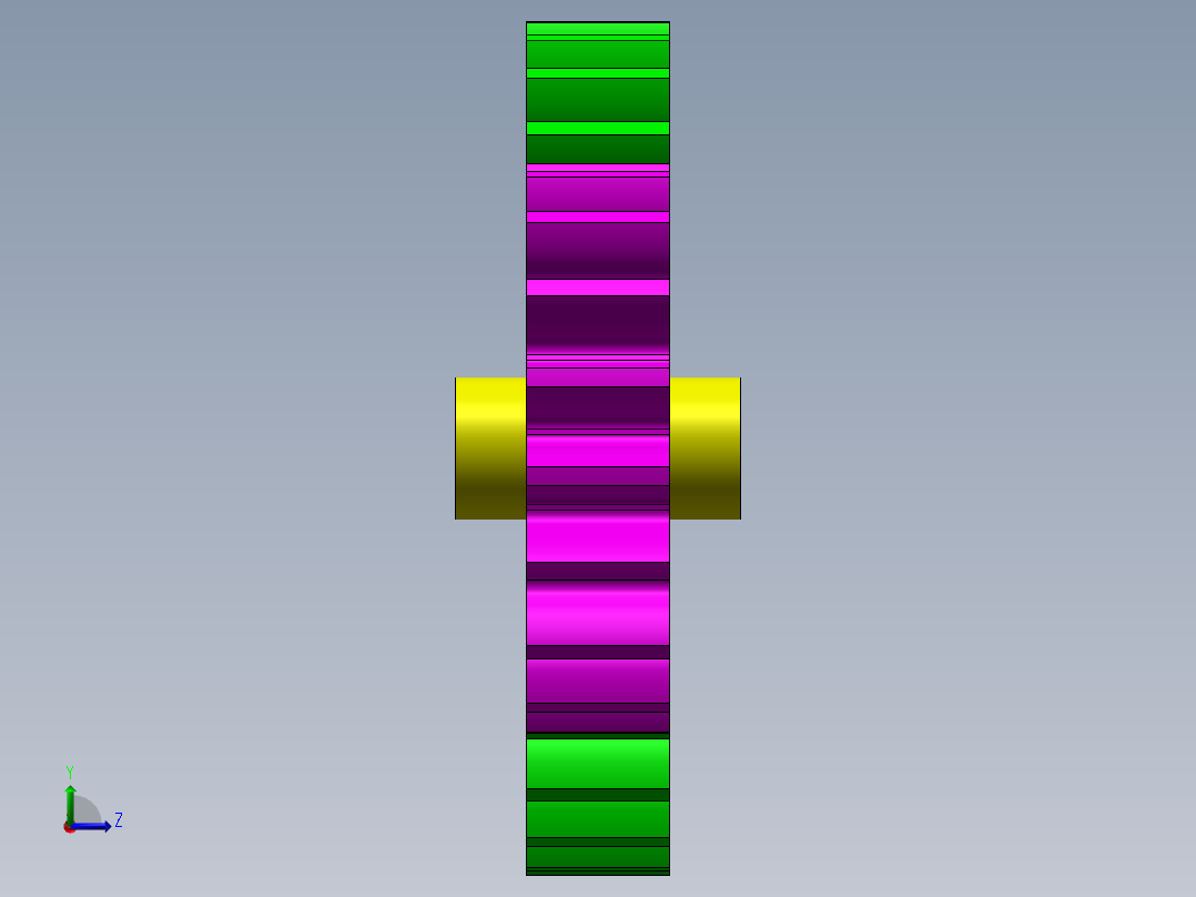 齿轮配合左视图