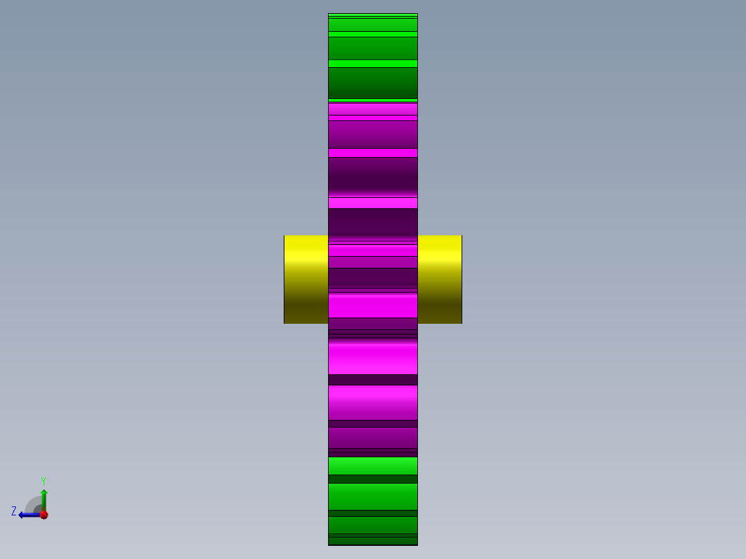 齿轮配合右视图