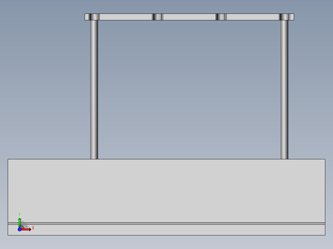 阀焊接工装前视图