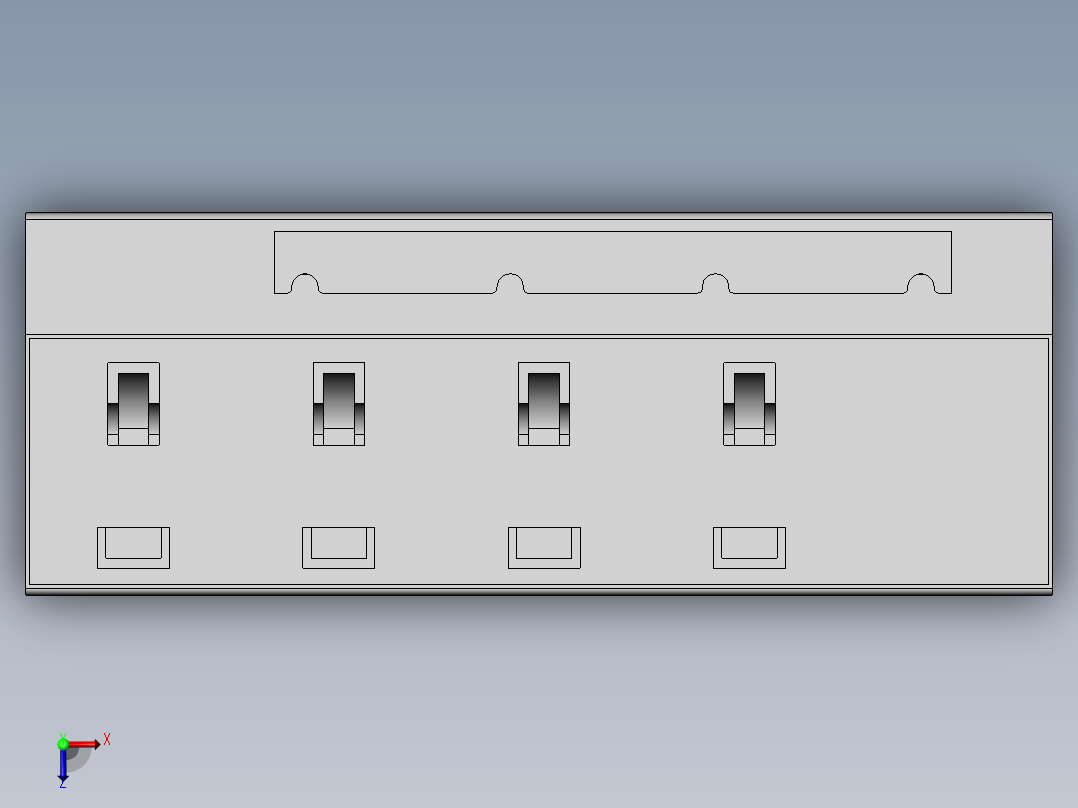 阀焊接工装俯视图