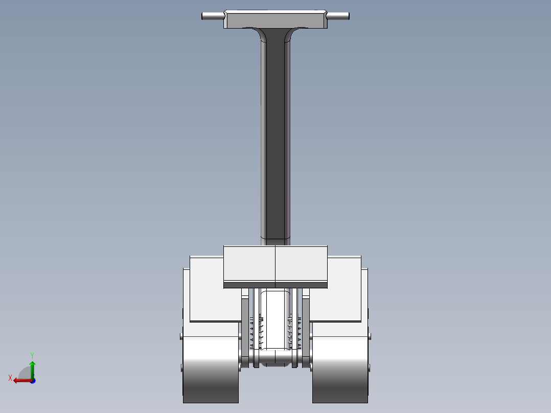 仿DTV Shredder载人履带小坦克车3D图纸 三维模型 SW图纸后视图