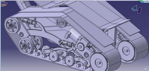 仿DTV Shredder载人履带小坦克车3D图纸 三维模型 SW图纸缩略图