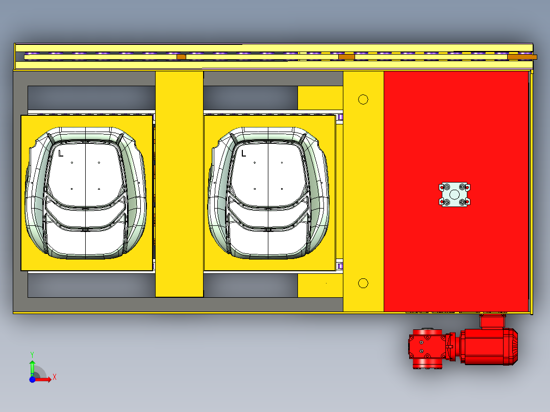 座椅加热前视图