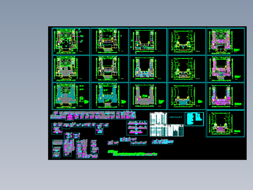 63套医院CAD图纸方案建筑设计室内装修