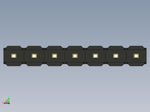彩色公头100mil（2.54mm）系列-DS1021_black_1x07p_100mil_Type1_rev1.0后视缩略图