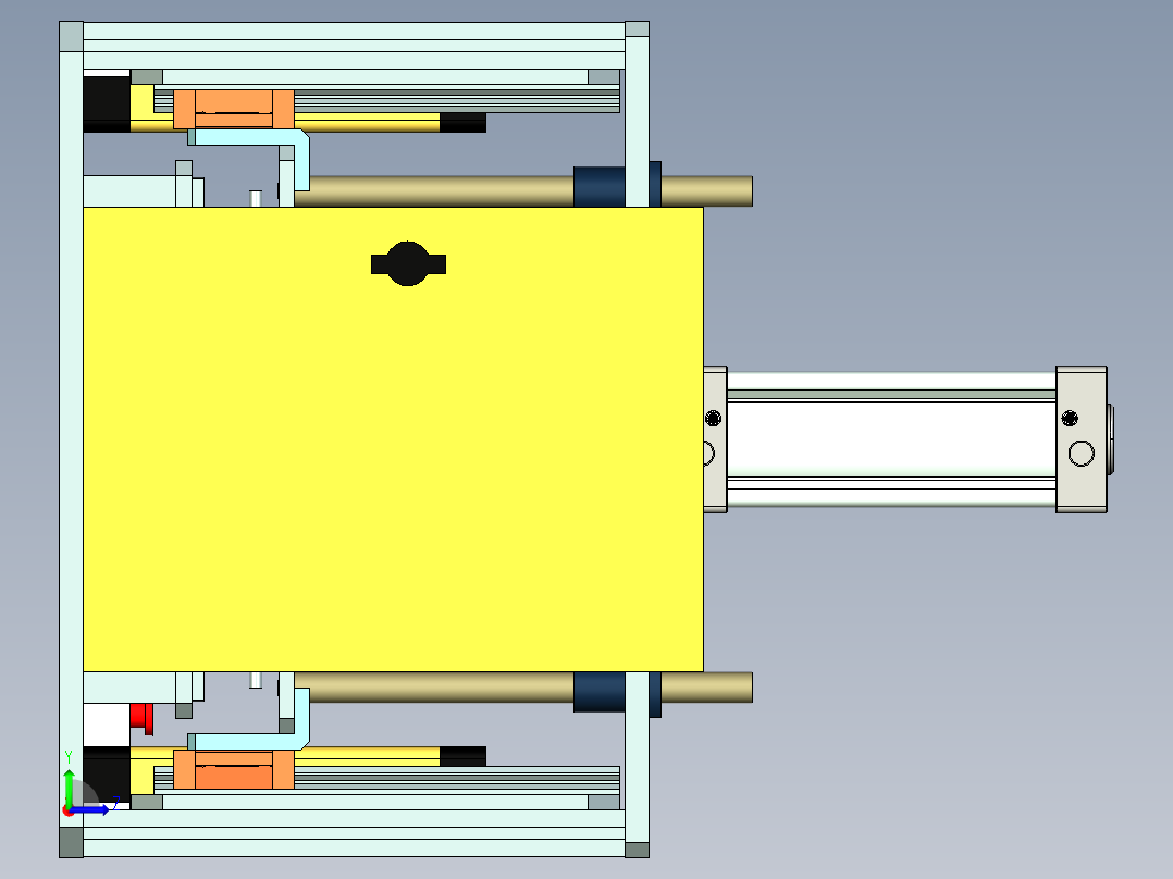 铁圈小件压机(STP)左视图