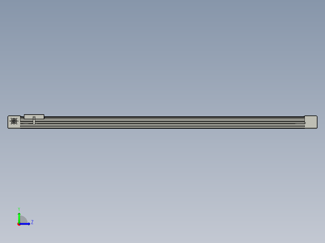 威洛博直线电机模组EB6-L140-S1650-光轴左视图