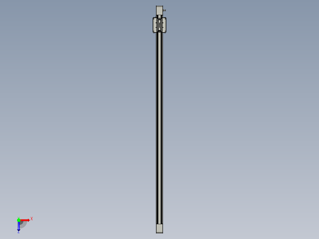 威洛博直线电机模组EB6-L140-S1650-光轴俯视图