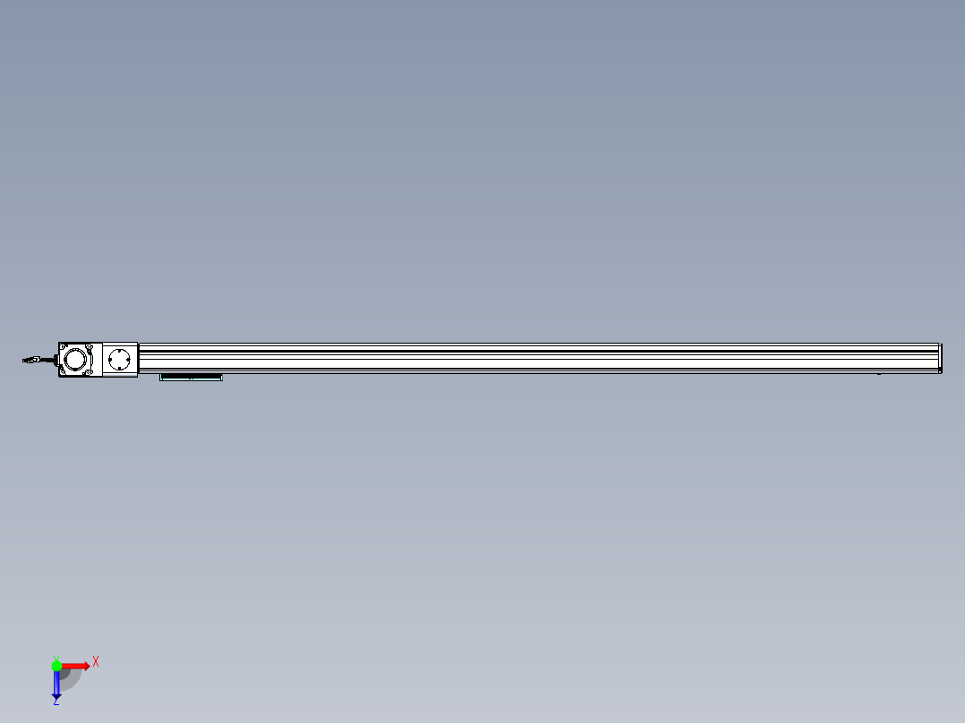 威洛博VBC同步带传动一无尘环境VBC14-L45-S1750-BL-ZP75-C3俯视图