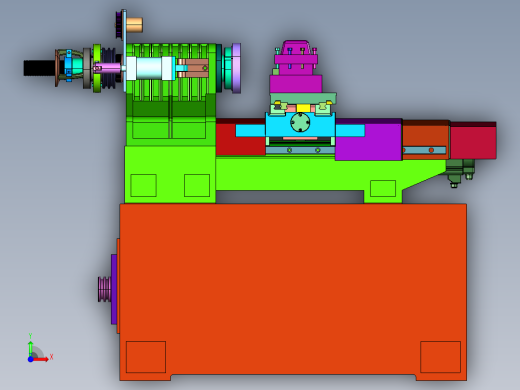 高效的经济型数控车床前视缩略图