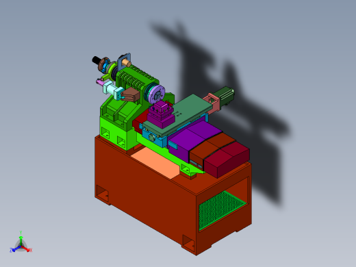 高效的经济型数控车床正等轴测缩略图