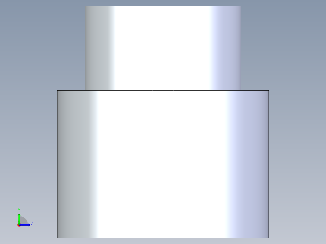 聚氯乙烯配件11-Sch80_ReducerCoupling_SxS_829-211_1.5in x 1in左视图