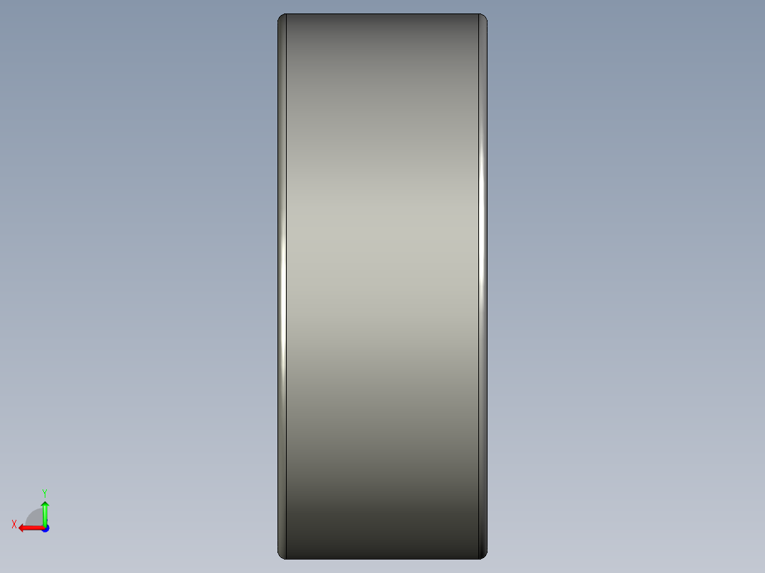 SKF双列角接触球轴承3D模型后视图