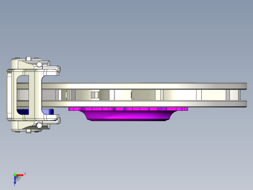 制动器 (42)俯视图