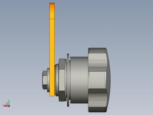 鎖VC.308-3D多系列多零件图纸模型后视缩略图