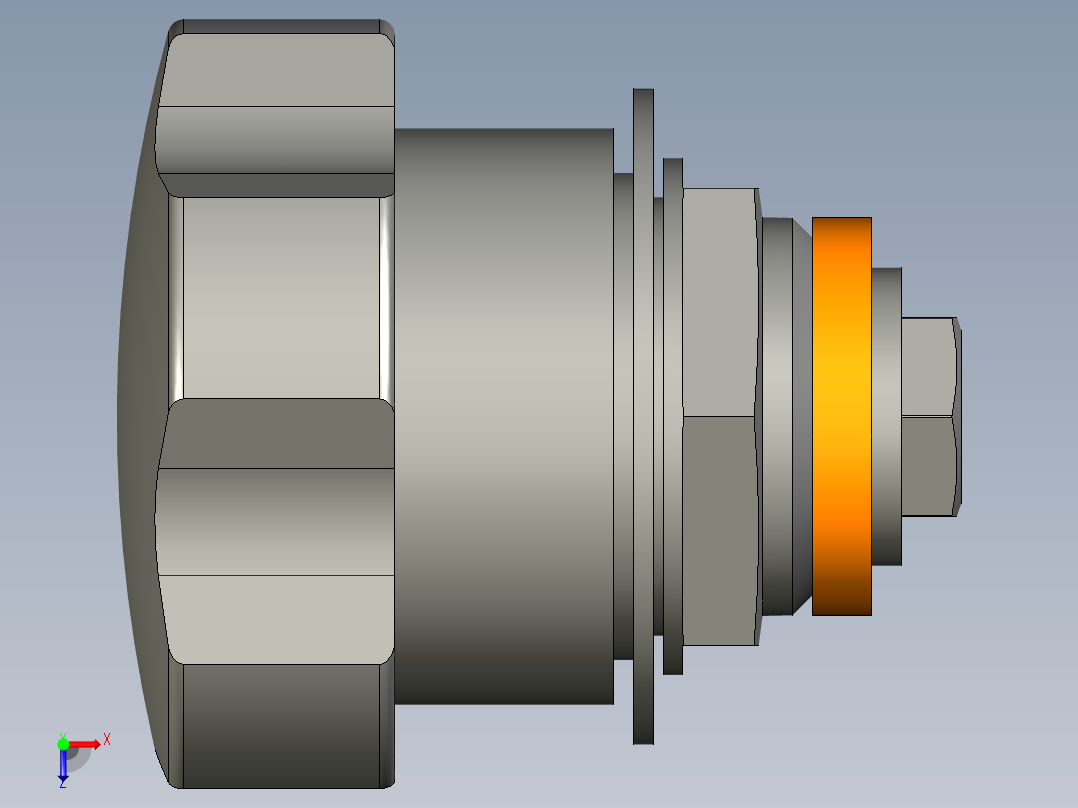 鎖VC.308-3D多系列多零件图纸模型俯视图