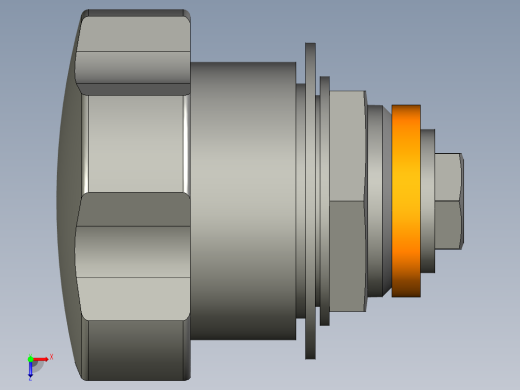 鎖VC.308-3D多系列多零件图纸模型俯视缩略图