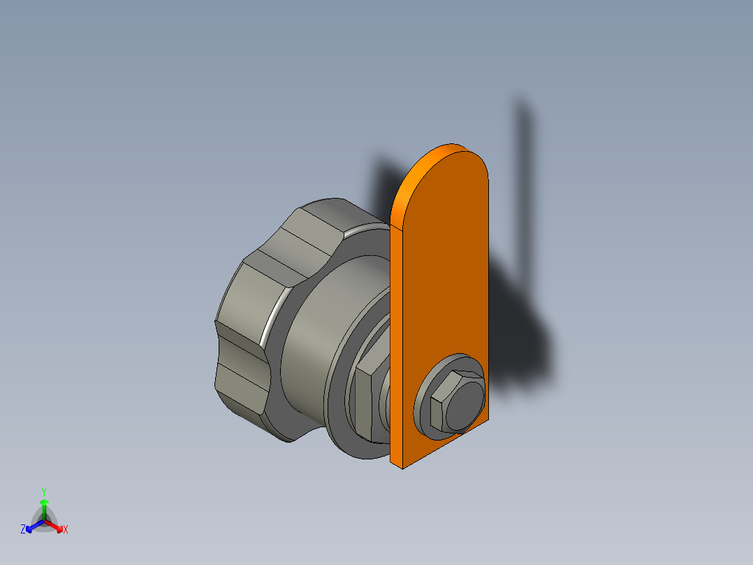 鎖VC.308-3D多系列多零件图纸模型正等轴测图