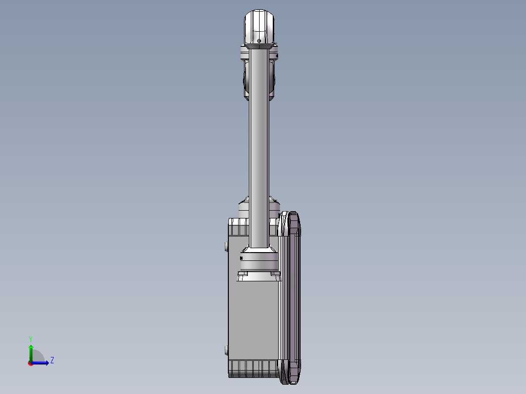 向下旋转底座+转角++转角中间连接器+箱体连接器+控制箱左视图
