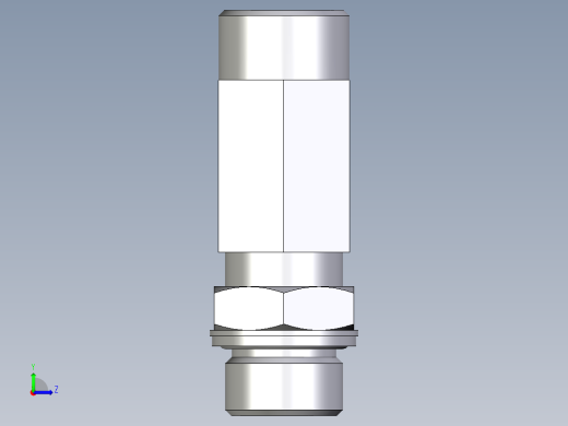 卡套式工业通用硬管接头EO_Adjustable_locknut_run_tee_LEE20SMOMDCF左视缩略图