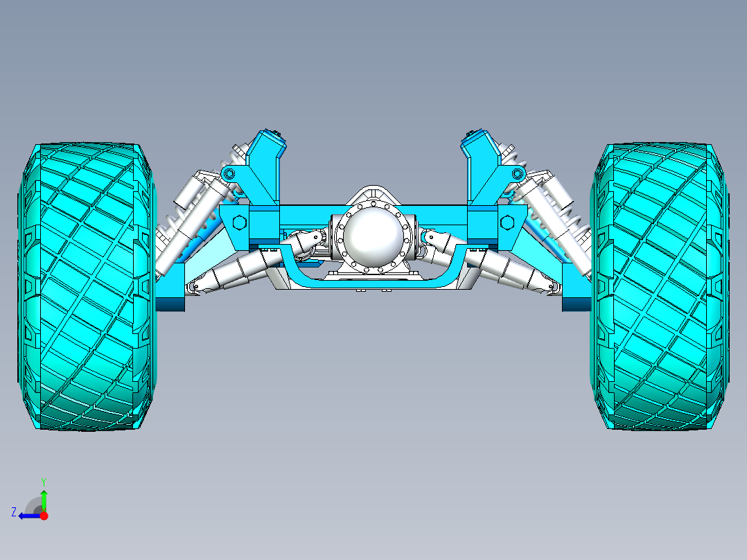 22号图--SUV车底盘设计 STP X_T.zip右视图