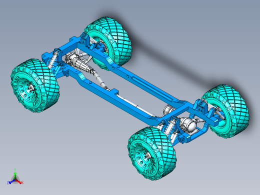 22号图--SUV车底盘设计 STP X_T.zip正等轴测缩略图