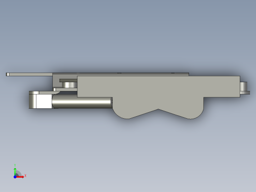 气动柔软折叠咖啡桌提升机构前视缩略图