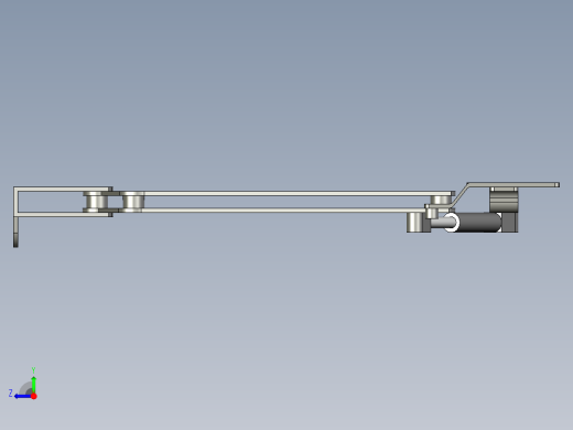 气动柔软折叠咖啡桌提升机构右视缩略图