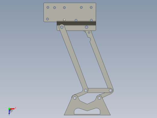 气动柔软折叠咖啡桌提升机构俯视缩略图