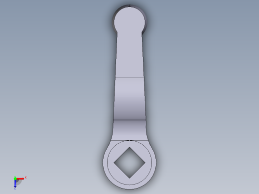 曲柄把手2433(A)-3D多系列多零件图纸模型俯视缩略图