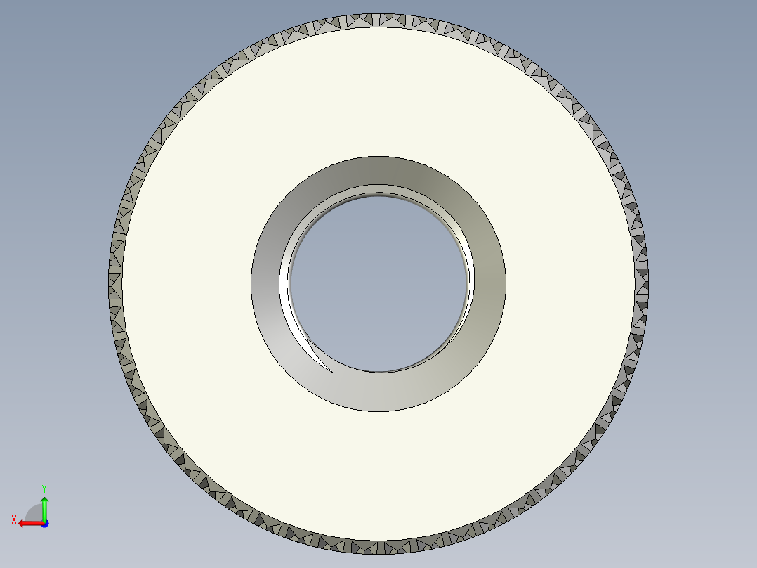滚花螺母-M1.6 Knurled Nut后视图