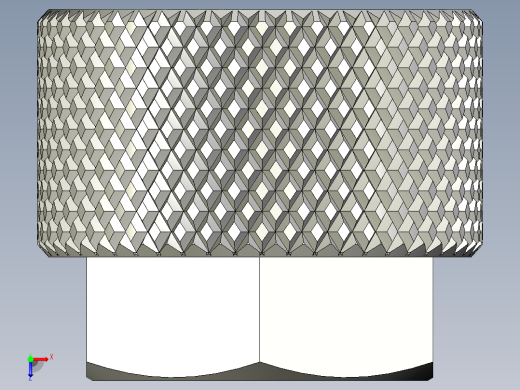 滚花螺母-M1.6 Knurled Nut俯视缩略图