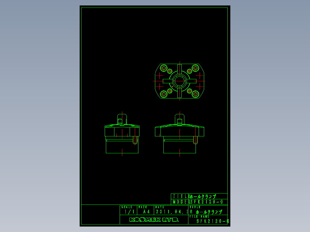 KOSMEKSFK2120-G多系列多零件图纸模型多系列多零件图纸模型