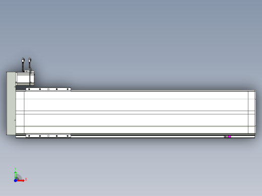 VF丝杆传动-一般环境VF27-Lxx-C-S1050-BR-ZP75-D3前视缩略图