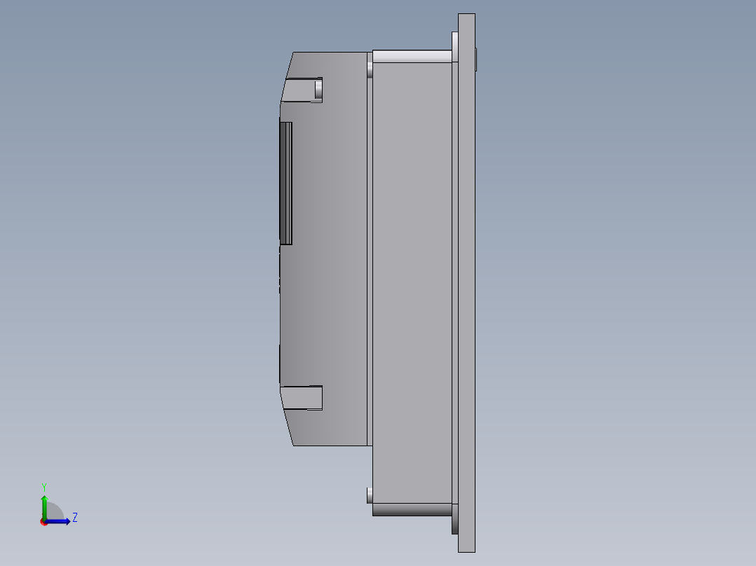 西门子7寸HMI-6av21240jc010ax0左视图