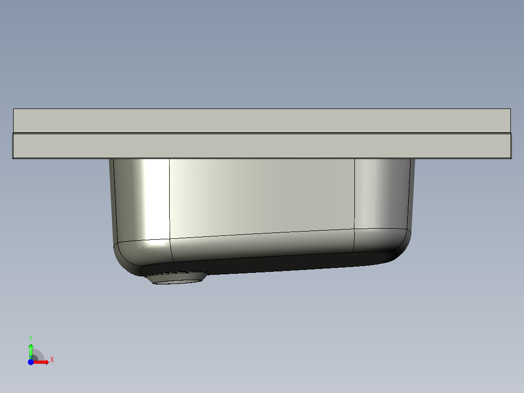 水槽、不锈钢水槽(93)前视图
