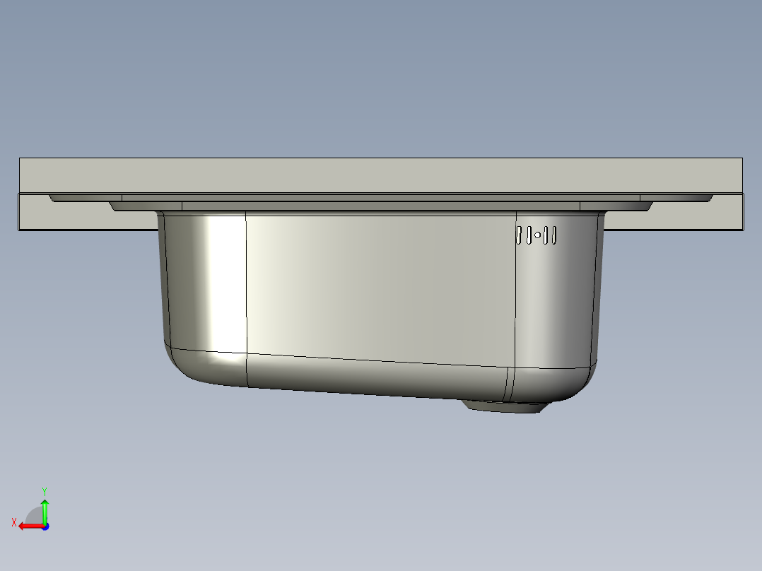水槽、不锈钢水槽(93)后视图
