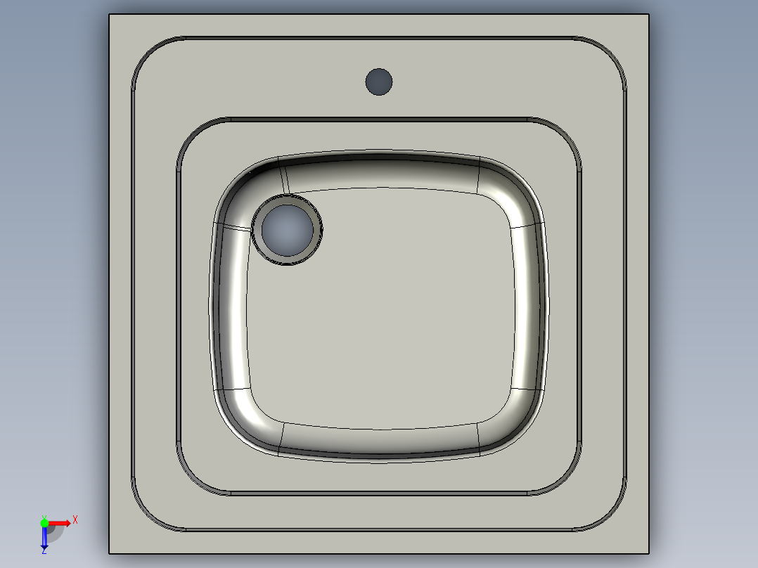 水槽、不锈钢水槽(93)俯视图