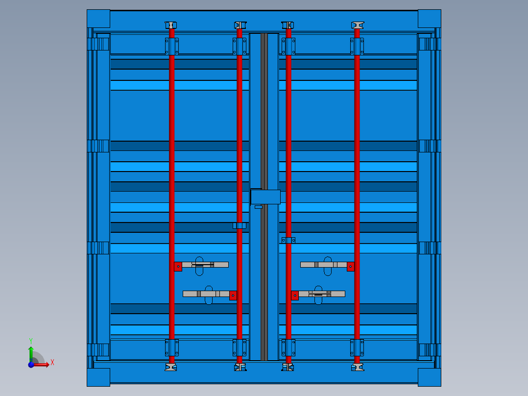 集装箱sw22版Container 40 ft前视图
