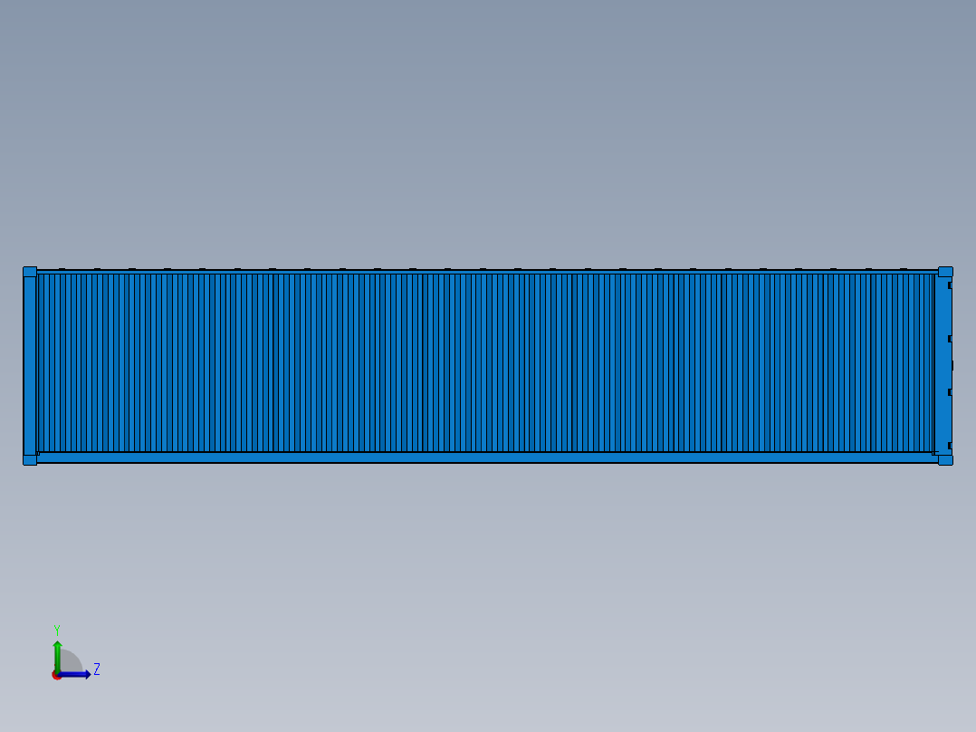 集装箱sw22版Container 40 ft左视图