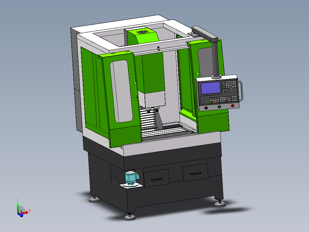 悬臂式双头精雕机sw18可编辑