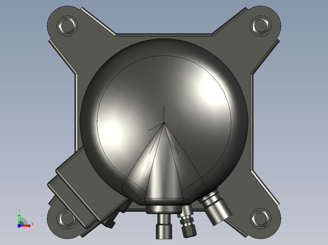 谷轮涡旋压缩机 ZB15KQ前视图