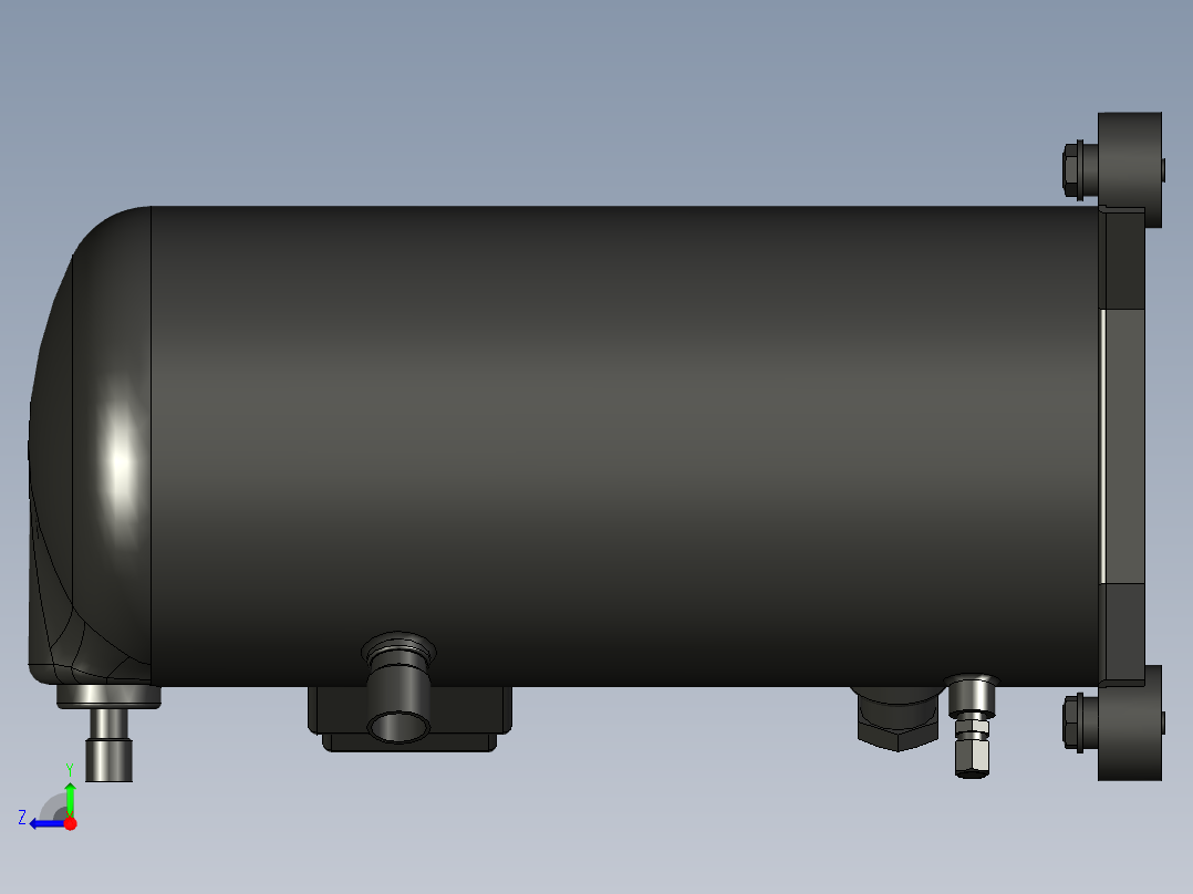 谷轮涡旋压缩机 ZB15KQ右视图