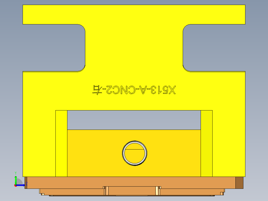X513-A-笔记本CNC工装夹具三维模型CNC2左视图