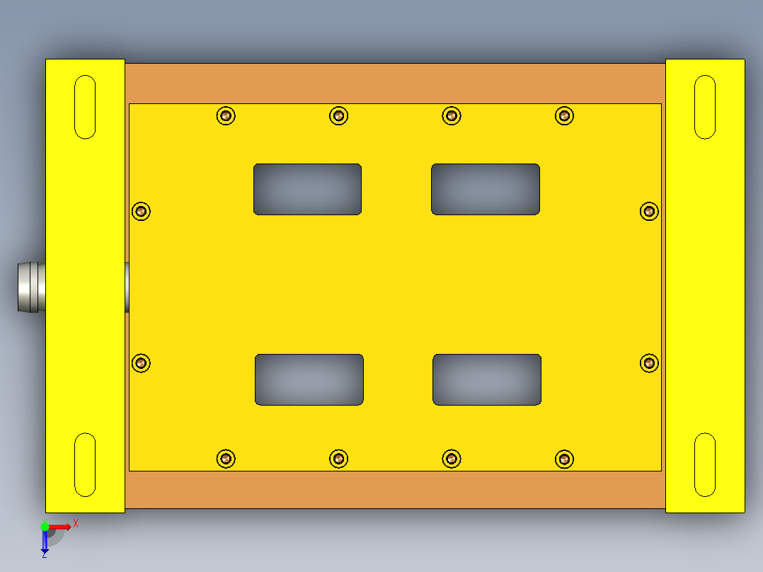 X513-A-笔记本CNC工装夹具三维模型CNC2俯视图