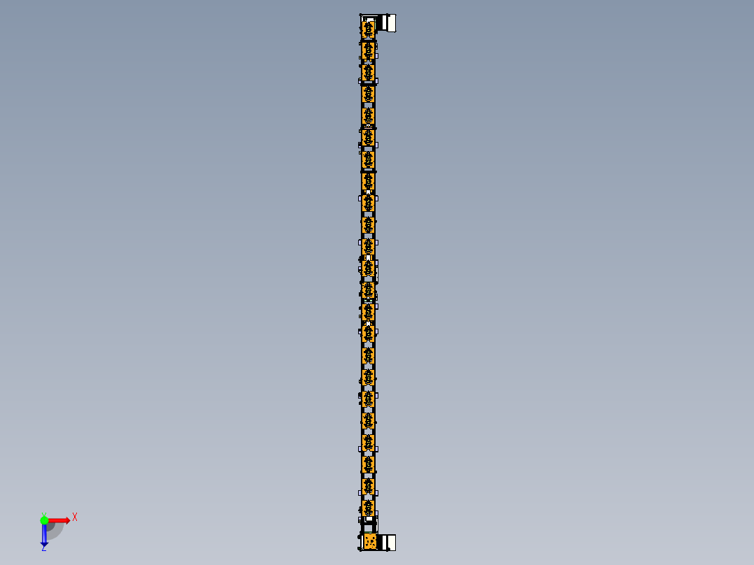 三元电池倍数链线体step俯视图